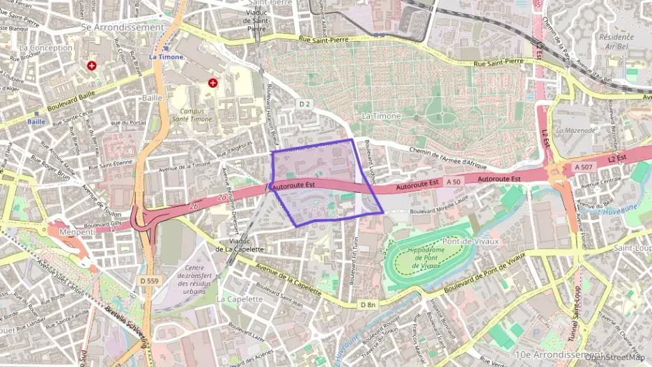 Appartement 40 m² deux pieces à vendre à Marseille 10e Arrondissement