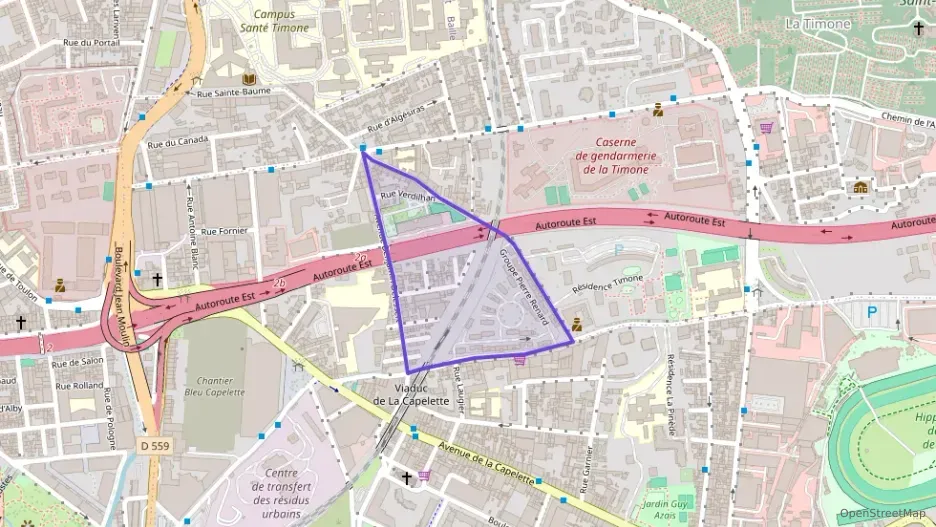 Appartement 44 m² deux pieces à vendre à Marseille 10e Arrondissement