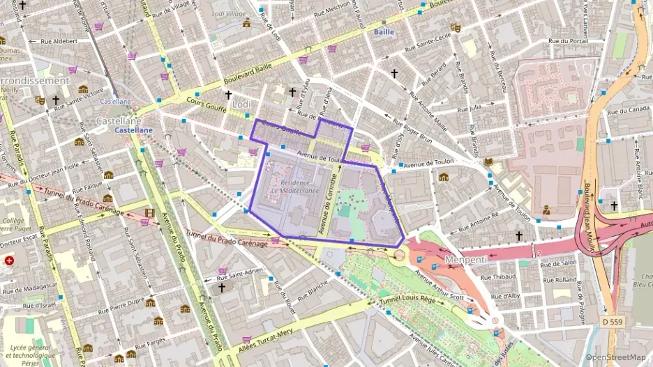 Appartement 48 m² deux pieces à vendre à Marseille 6e Arrondissement