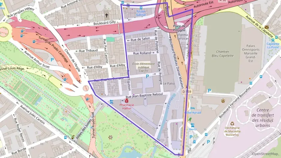 Appartement 40 m² deux pieces à vendre à Marseille 10e Arrondissement