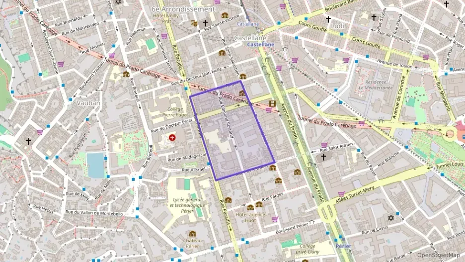 Appartement 62 m² trois pièces à vendre à Marseille 6e Arrondissement