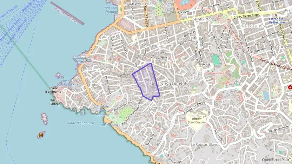 Appartement 35 m² deux pieces à vendre à Marseille 7e Arrondissement