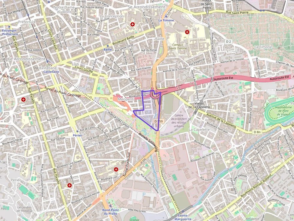 Appartement 51 m² deux pieces à vendre à Marseille 10e Arrondissement
