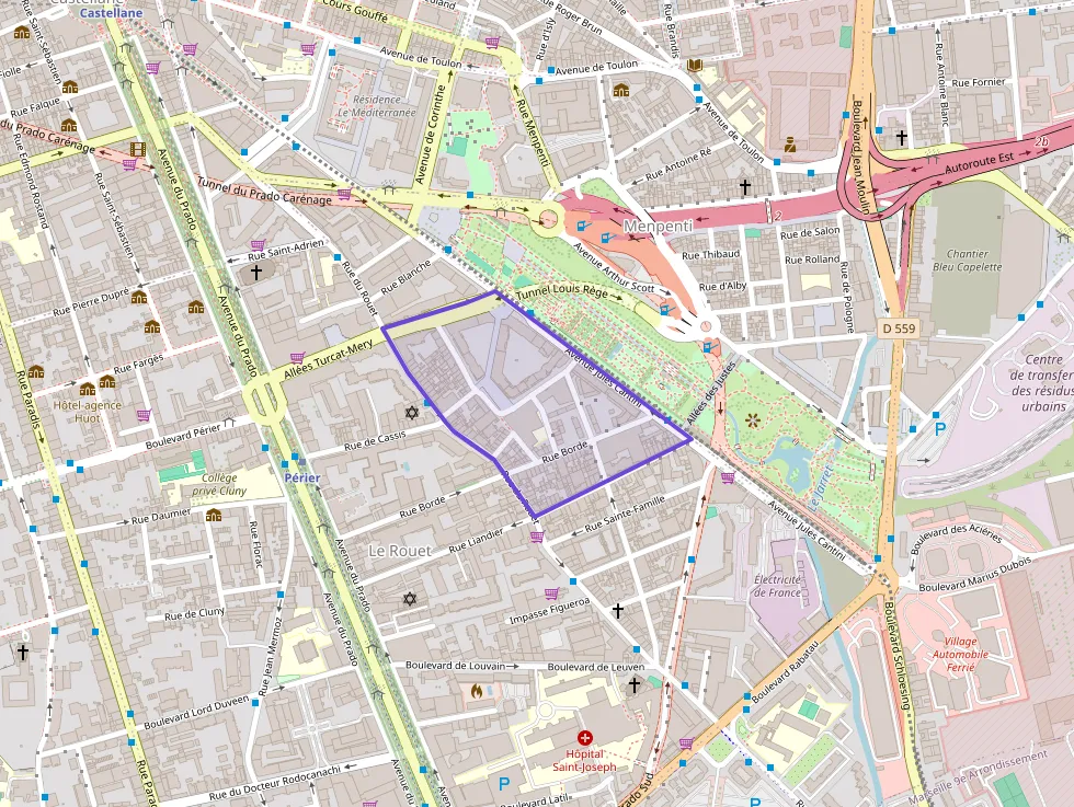 Appartement 38 m² une piece à vendre à Marseille 8e Arrondissement