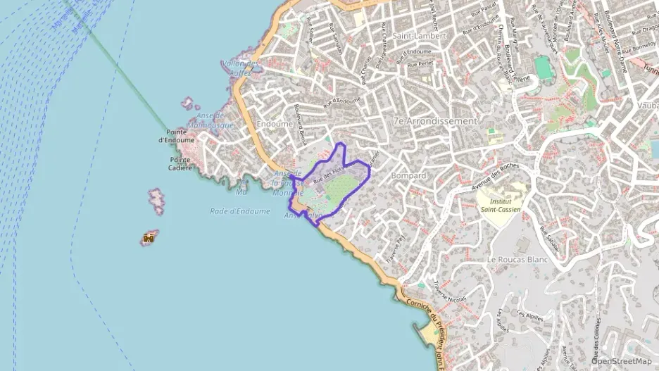 Appartement 47 m² deux pieces à vendre à Marseille 7e Arrondissement