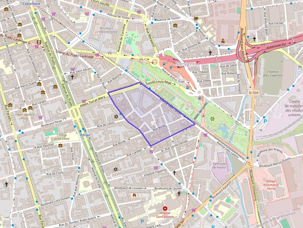 Appartement 42 m² deux pieces à vendre à Marseille 8e Arrondissement