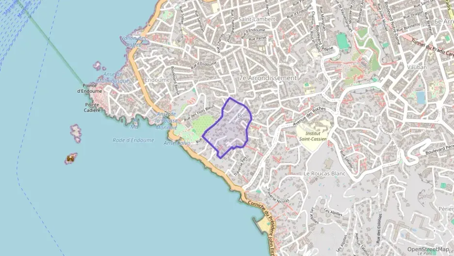 Appartement 60 m² deux pieces à vendre à Marseille 7e Arrondissement