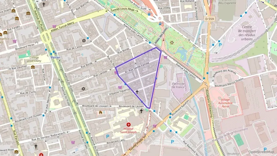 Appartement 43 m² deux pieces à vendre à Marseille 8e Arrondissement
