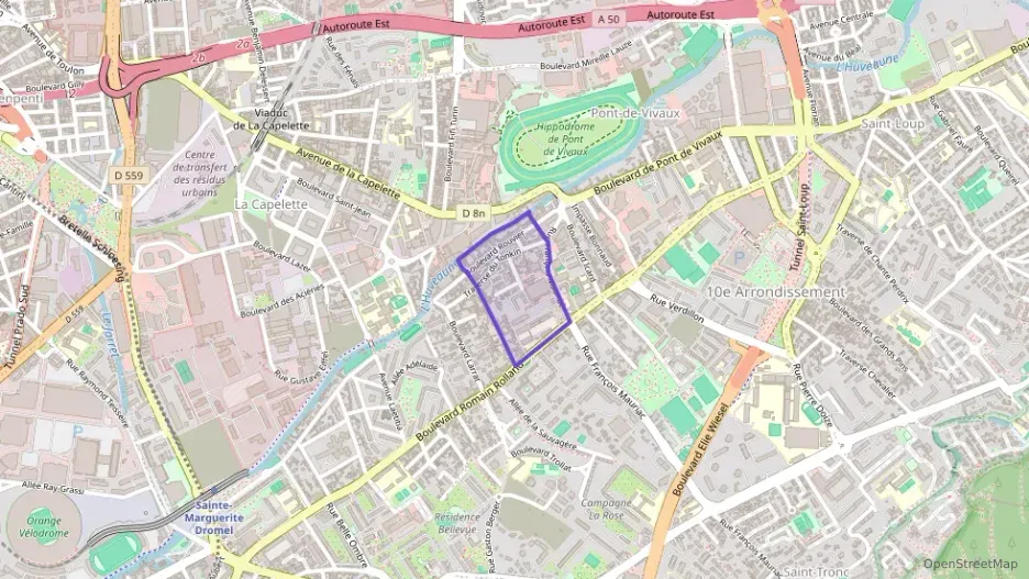 Appartement 42 m² deux pieces à vendre à Marseille 10e Arrondissement