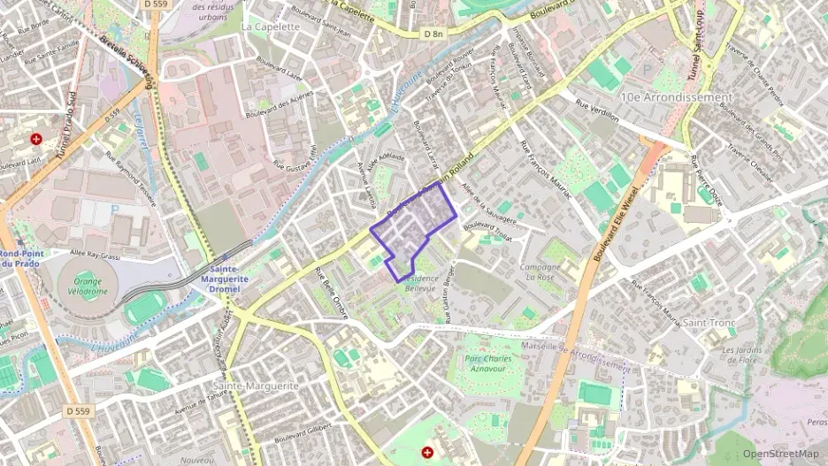 Appartement 56 m² trois pièces à vendre à Marseille 9e Arrondissement