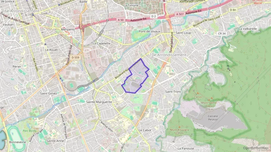 Appartement 59 m² trois pièces à vendre à Marseille 10e Arrondissement