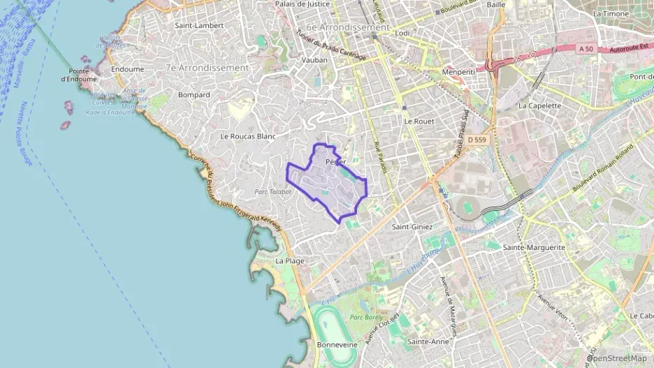 Appartement 74 m² deux pieces à vendre à Marseille 8e Arrondissement