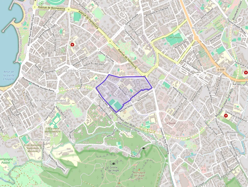 Appartement 34 m² deux pieces à vendre à Marseille 8e Arrondissement