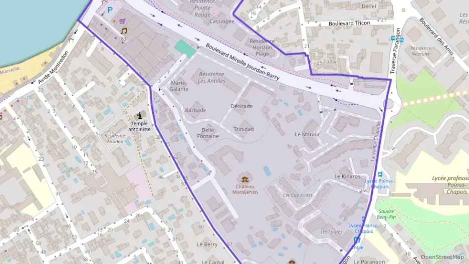 Appartement 120 m² quatre pièces à vendre à Marseille 8e Arrondissement