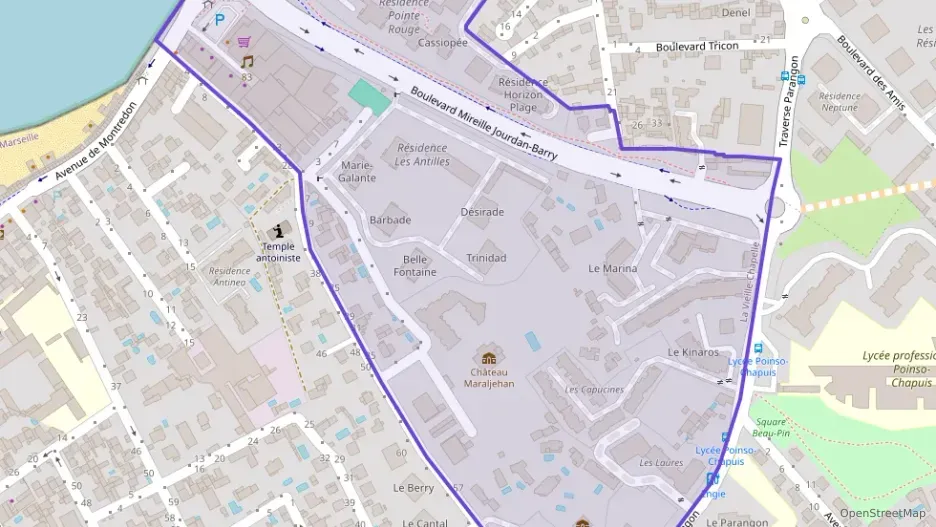 Appartement 86 m² quatre pièces à vendre à Marseille 8e Arrondissement