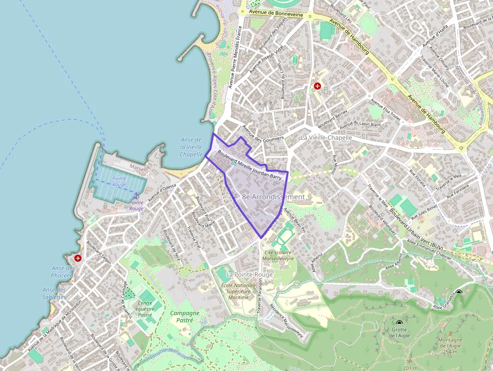 Appartement 86 m² quatre pièces à vendre à Marseille 8e Arrondissement