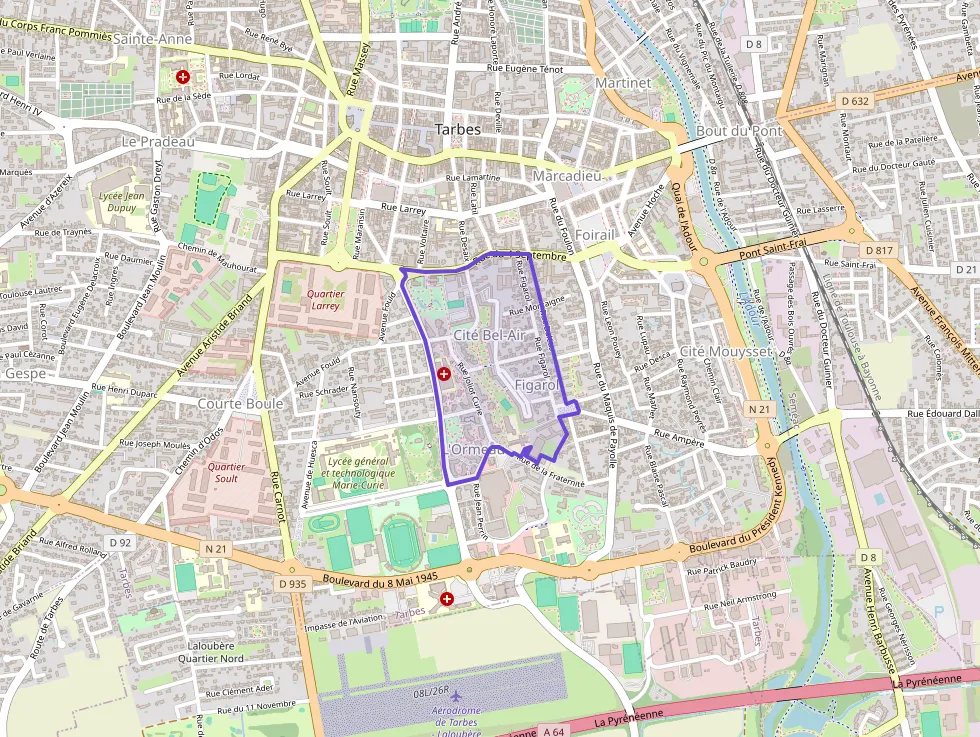 Appartement 76 m² quatre pièces à vendre à Tarbes