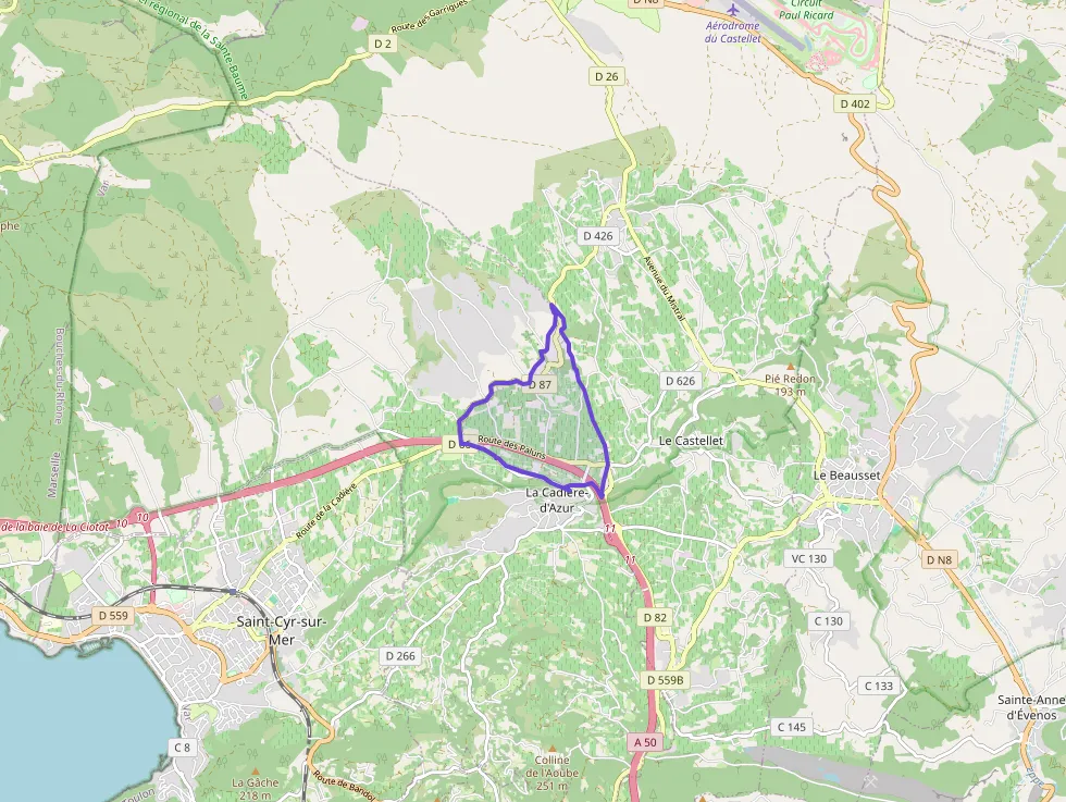 Appartement 42 m² trois pièces à vendre à La Cadière-d`Azur