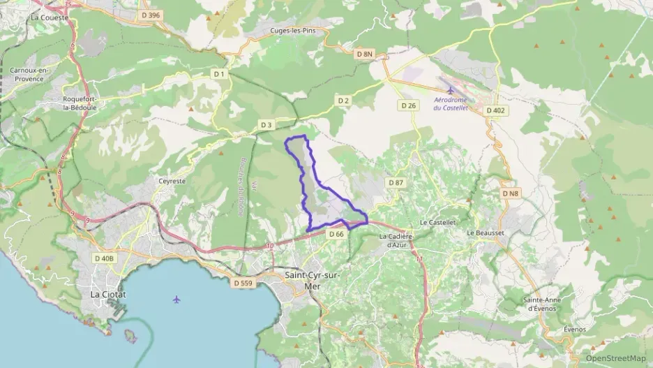 Appartement 70 m² trois pièces à vendre à La Cadière-d`Azur