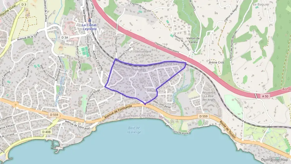 Appartement 49 m² trois pièces à vendre à La Ciotat