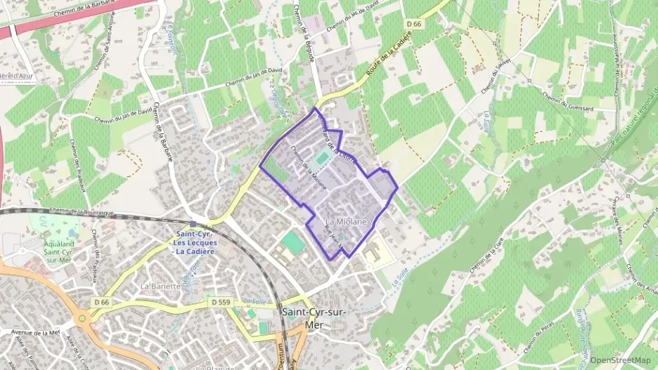 Appartement 66 m² trois pièces à vendre à Saint-Cyr-sur-Mer