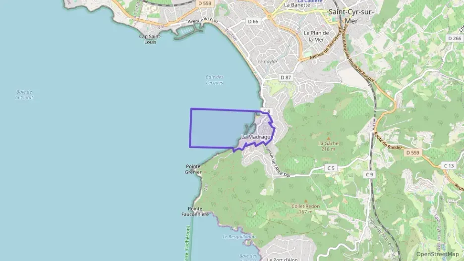 Appartement 55 m² deux pieces à vendre à Saint-Cyr-sur-Mer