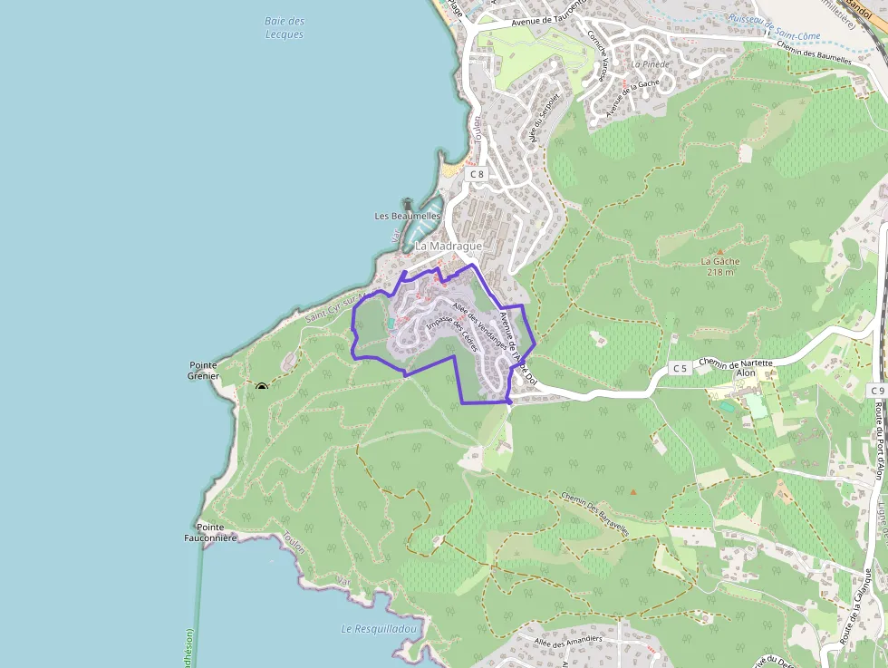 Appartement 52 m² trois pièces à vendre à Saint-Cyr-sur-Mer