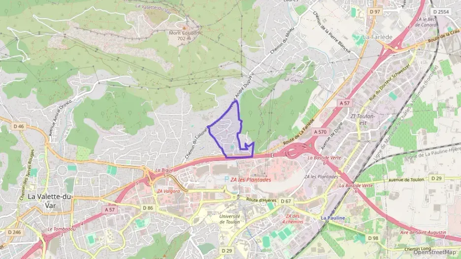Appartement 55 m² deux pieces à vendre à La Valette-du-Var