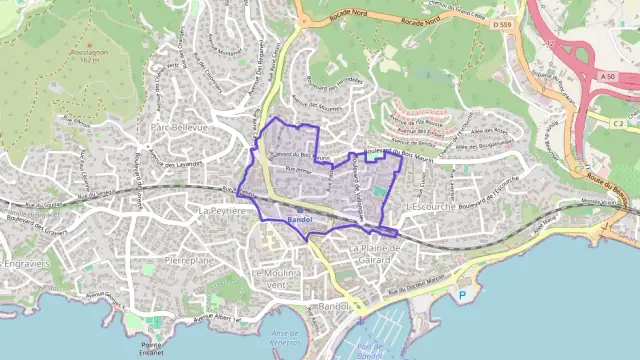 Appartement 45 m² trois pièces à vendre à Bandol