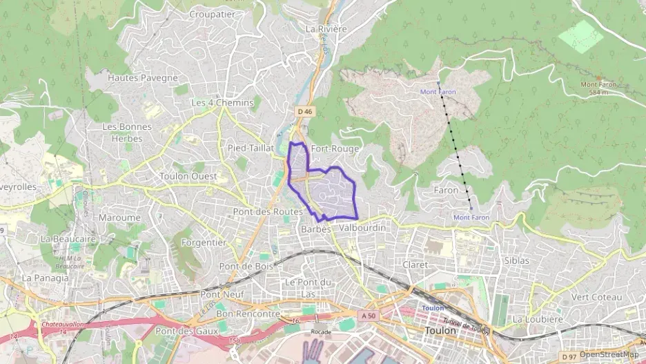 Appartement 45 m² deux pieces à vendre à Toulon