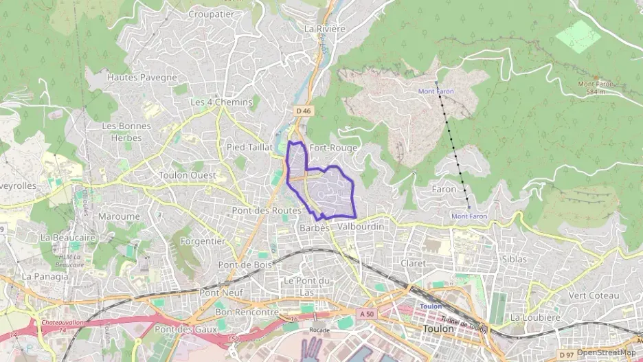 Appartement 55 m² trois pièces à vendre à Toulon