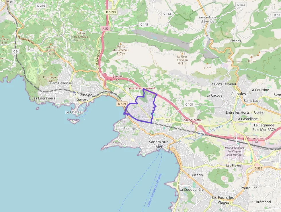 Appartement 65 m² trois pièces à vendre à Sanary-sur-Mer