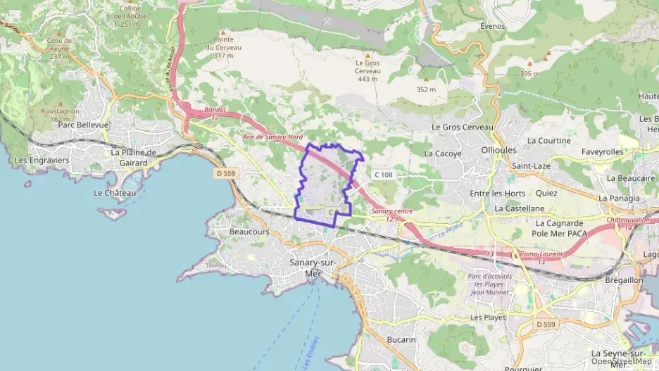 Appartement 62 m² trois pièces à vendre à Sanary-sur-Mer