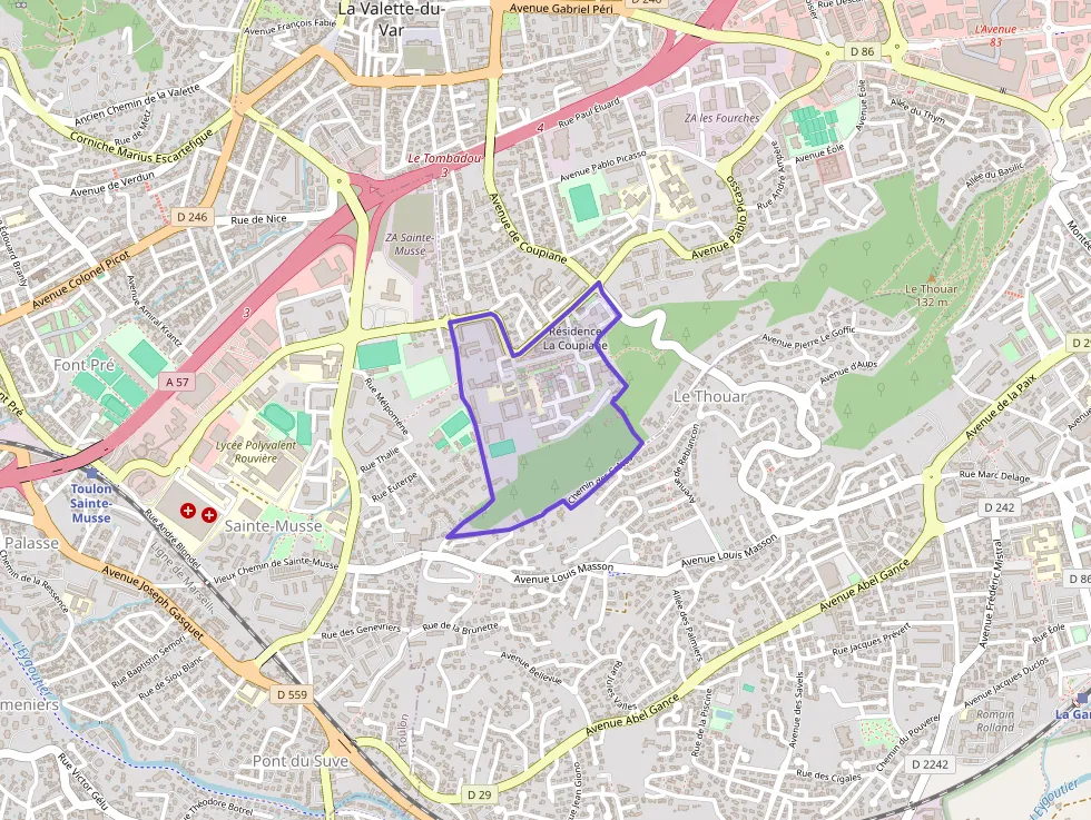 Appartement 80 m² quatre pièces à vendre à La Valette-du-Var