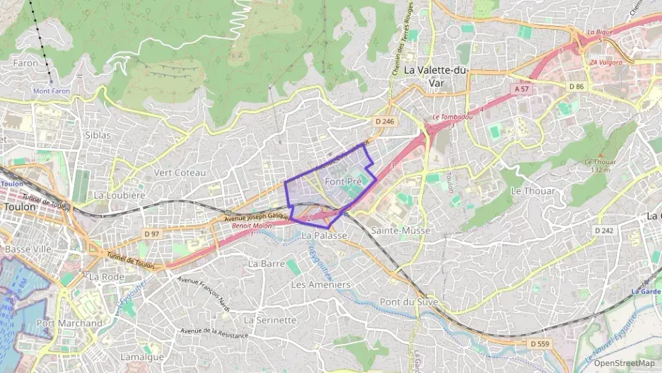 Appartement 37 m² deux pieces à vendre à Toulon