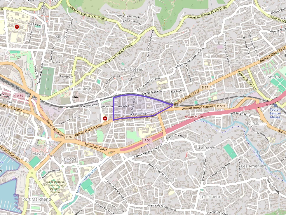 Appartement 37 m² deux pieces à vendre à Toulon