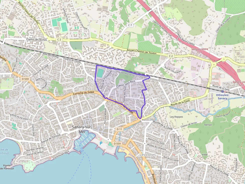 Appartement 57 m² trois pièces à vendre à Sanary-sur-Mer