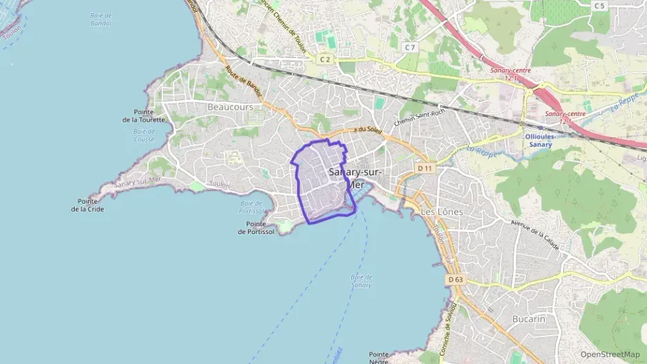 Appartement 60 m² trois pièces à vendre à Sanary-sur-Mer