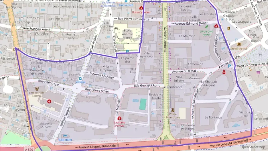 Appartement 70 m² trois pièces à vendre à Hyères