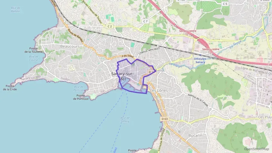 Appartement 68 m² trois pièces à vendre à Sanary-sur-Mer