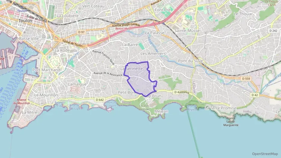 Appartement 60 m² deux pieces à vendre à Toulon