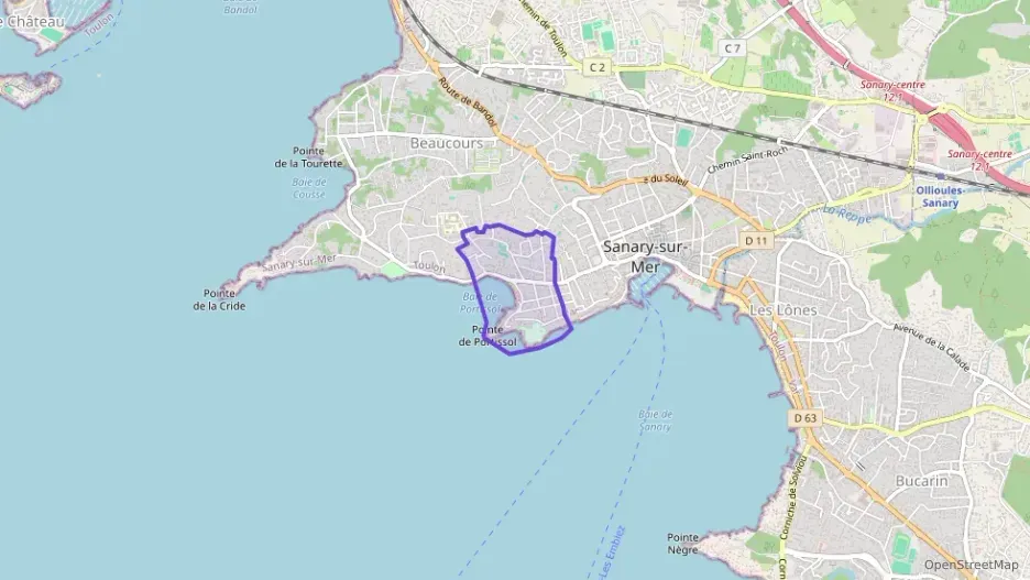 Appartement 60 m² trois pièces à vendre à Sanary-sur-Mer