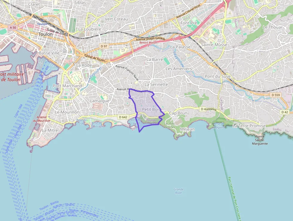 Appartement 49 m² deux pieces à vendre à Toulon