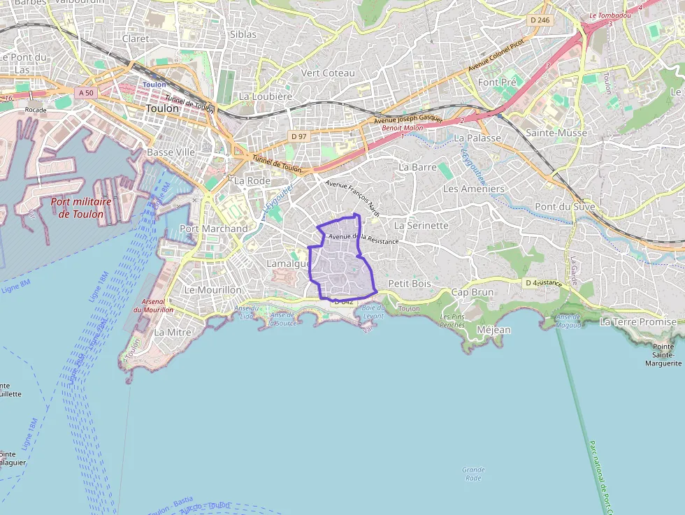 Appartement 67 m² trois pièces à vendre à Toulon