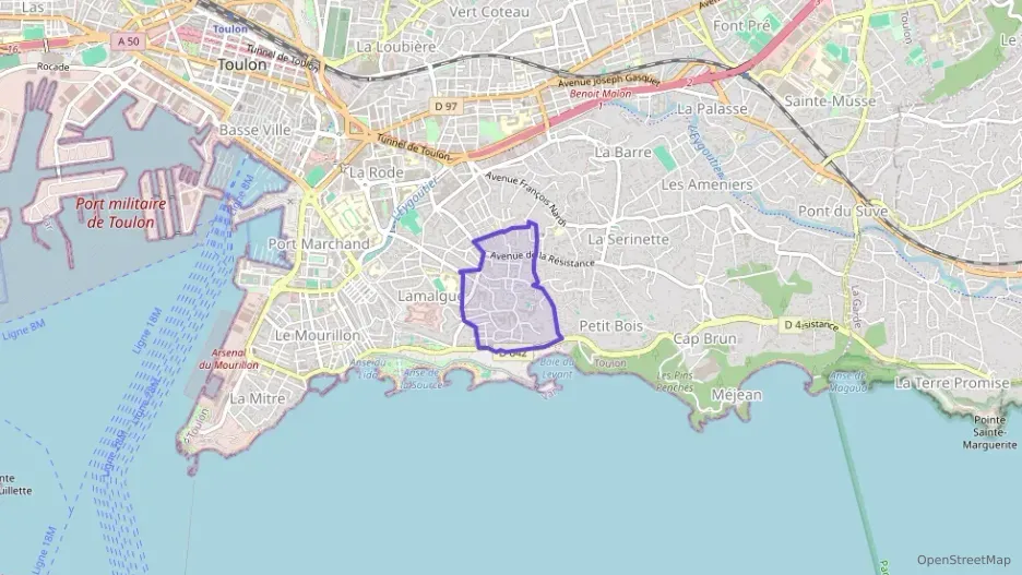 Appartement 52 m² trois pièces à vendre à Toulon