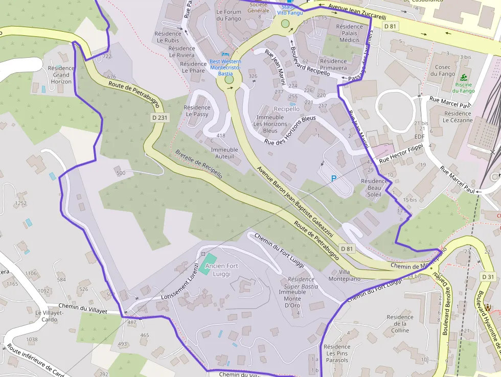 Appartement 55 m² trois pièces à vendre à Bastia