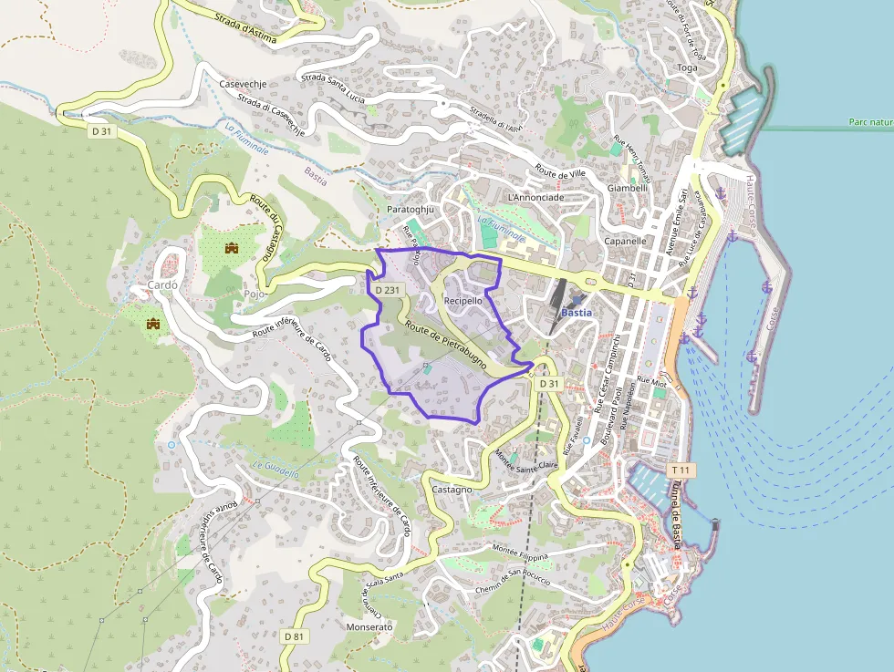 Appartement 55 m² trois pièces à vendre à Bastia