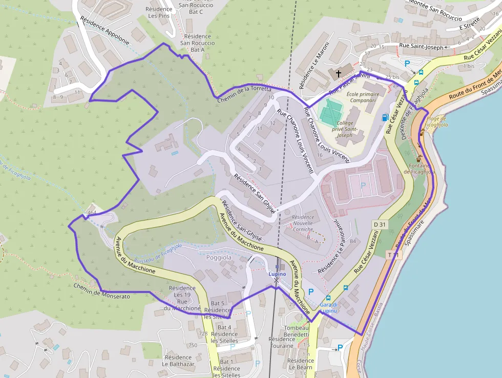 Appartement 76 m² quatre pièces à vendre à Bastia