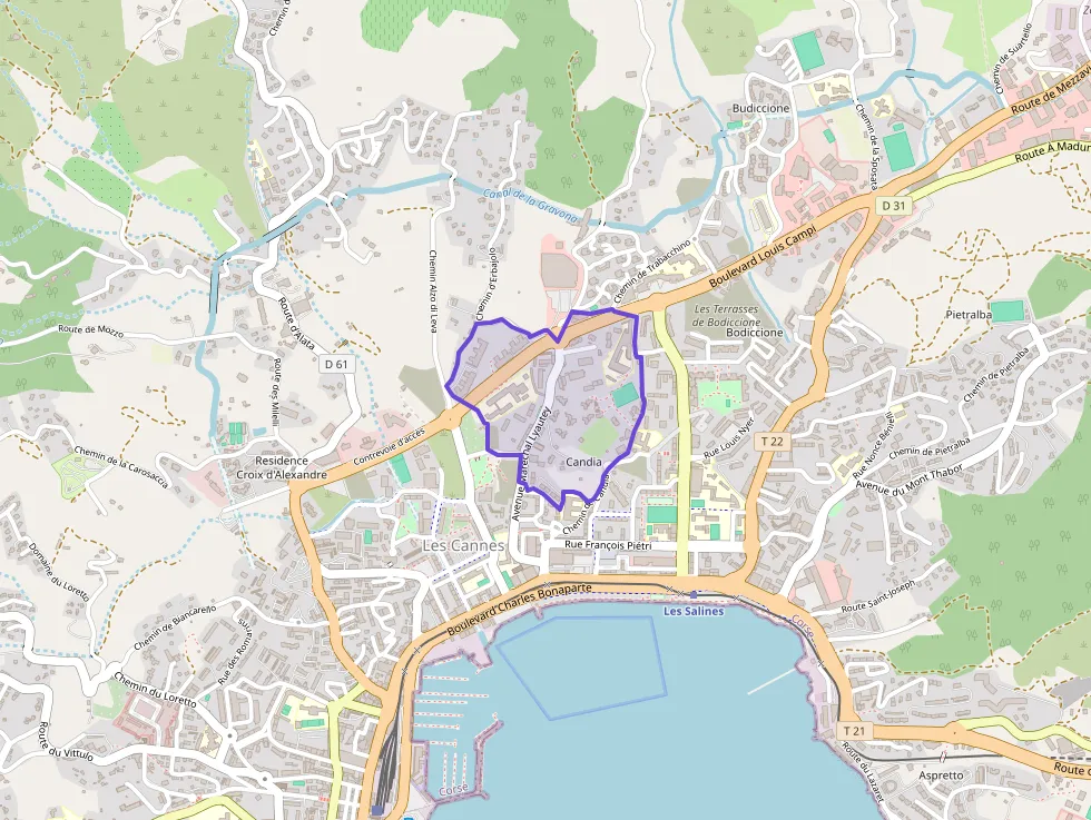 Appartement de deux pièces 47 m² à vendre  à Ajaccio