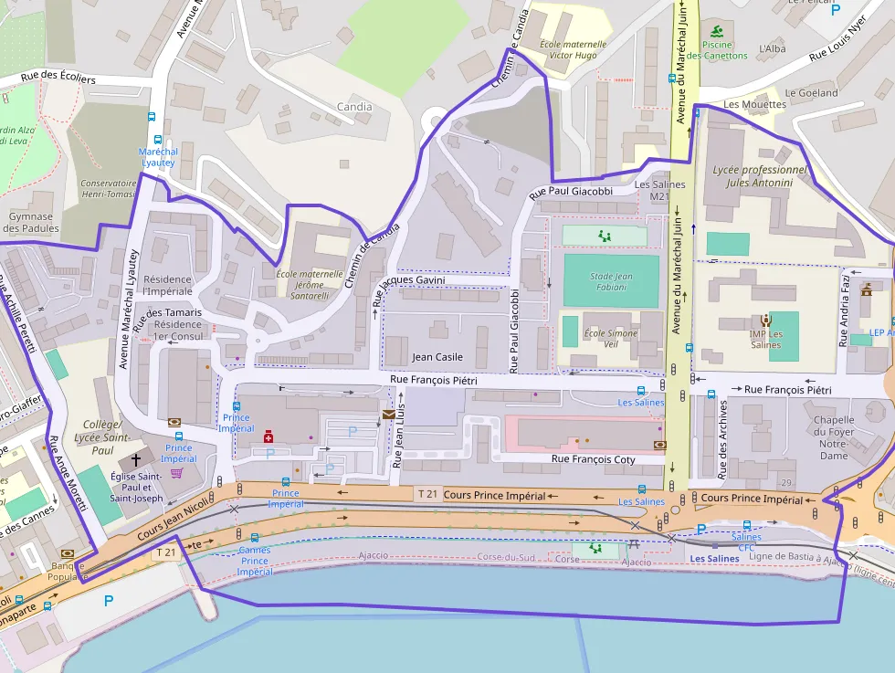 Appartement 82 m² trois pièces à vendre à Ajaccio